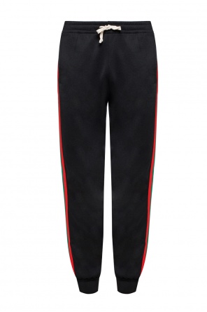 Sweatpants with 'web' stripes, zdjęcie 1 Sweatpants with 'web' stripes od Gucci
